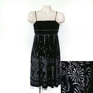 City Triangles Silver Glitter Fit and Flare Dress Y2K  Whimsigoth Vintage Petite